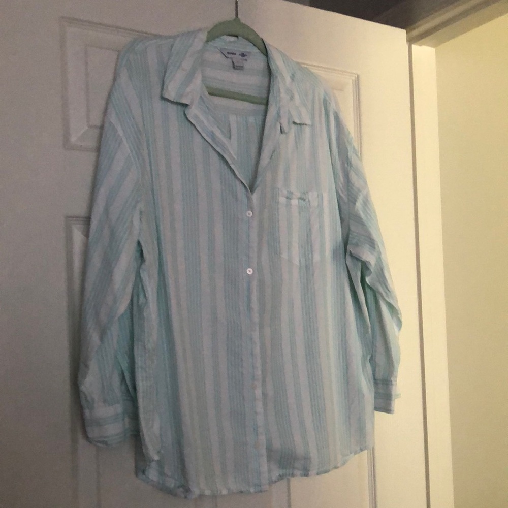 Striped Button-Up Shirt